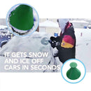 Magical Car Windshield Ice Scraper Cone Shaped Snow Remover Funnel (Green)