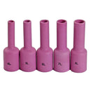 5pc TIG Long Alumina Ceramic Nozzle Gas Lens Cup Comsumables Accessories KIT