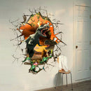 Dinosaur Cartoon Wall Decals for Nursery Room Art Poster Christmas Gift3C