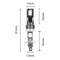 2PCS H1 200W 12000LM LED Car Fog Headlight Conversion Globes Bulbs Beam LD2004