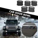 5pcs Car Exterior Door Handle Bowl Covers for Jeep Wrangler JL 4-Door 2018-2019