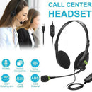 3.5mm Wired Over-Ear Headphone Stereo Headset with Mic for PC Laptop Computer