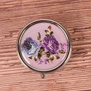 Flower Pill Case Metal Organizer Portable Pill Box Makeup Container RS LYNMCA TO