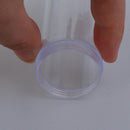 2 Pcs 25mm Round Clear Plastic Coin Fits Quarter Dollar Storage Tubes ScrewSEAU