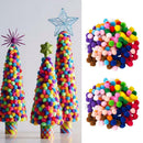2000X DIY Mixed Color Mini Soft Fluffy Pom Poms Pompoms Ball 8mm forkids