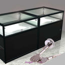 Cabinet Display Case Showcase Sliding Glass Door Metal Lock + 2 Keys
