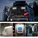 2X 72 LED Interior Light Strip Bar Car Lamp Van Caravan ON/OFF Switch WhiteS Ew