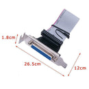 LPT1 Parallel Port Printer I/O Adapter DB25 to IDC Header Plate Slot 26Pin S3N9