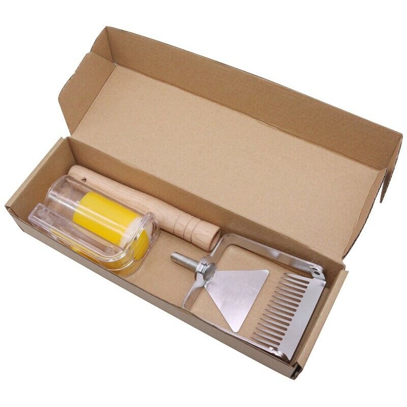 Beekeeping Tools Suit 1 Pcs Two-In-One Honey Cutting Fork Scraper Plus 1 Pc