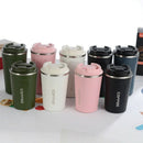 380ML Heat Preservation Coffee Mug Stainless Steel Travel Portable Mug Coff T5W6