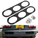 2Pcs Universal Aluminium Car Rear Bumper Race Air Diversion Diffuser Pan ME