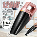 120W Car Portable Vacuum Cleaner Cordless Rechargeable Handheld Vacuum Clea
