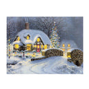 Christmas Night Snow 5D Diamond DIY Painting Craft Kit Home Wall  Decor