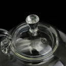 800ml Clear Glass Heat Resistant Teapot / Infuser Flower / Green Leaf Tea P