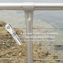 Stainless Steel Wire Rope Connector Guardrail Hardware DIY Fitting Rigging