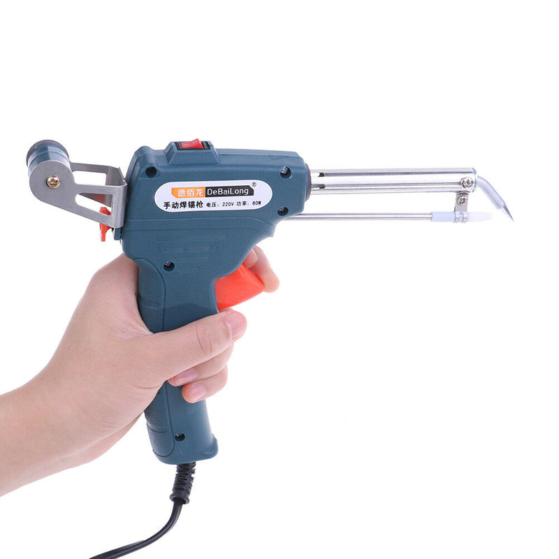 60w Electric Soldering Iron Manual Tin Gun Solder Wire Welding Repair Tool BX