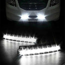 2PCS 12V 6 LED Daytime Running Light DRL Car Fog Day Driving Lamp Lights KitJ,t