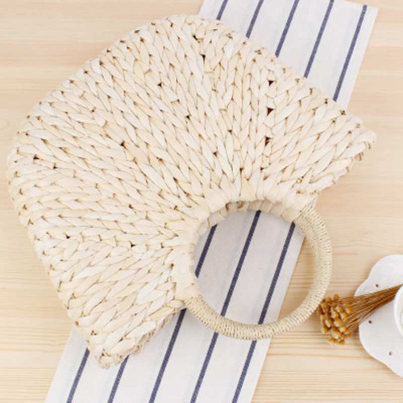 Women'S Straw Hand Bag Large Shoulder Tote Bag Bucket Summer Bags Women Tas M5S6
