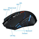 2.4G Wireless Gaming Mouse 2400 DPI 7 Button USB LED Light Optical Mice For PC