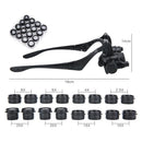 Glass Magnifying Glasses w/Lens Adjustable Loupe Double Light Headband Magnifier