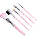 5PCS Pink Makeup brush set foundation brush eye shadow brush eyebrow comb LJ