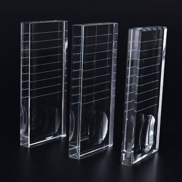 New Individual Eyelash Extension Stand Glass Pad Lash Tray Holder Glue Tool FT