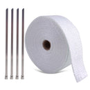 2" 10M Exhaust Manifold Downpipe Heat Wrap Tape Header Pad 4 Stainless Ties Zip