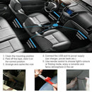 4x DC12V 9 LED RGB Car Interior Atmosphere Footwell Strip Light USB Charger