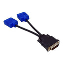 Dms-59 Pin Male To Dual Vga Female Y Splitter Adapter Cable