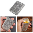 Cigarette Storage Case Alloy Holder Box Flip Top Closure Hold 14 Cigarettes