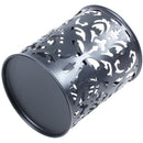 Metal Pen Holder Pen Pot Hollow Flower Pattern Round Q3Z2