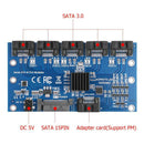Expansion Card 1 to 5 Port SATA 3.0 Controller Motherboard 6Gbps Multiplier SATA