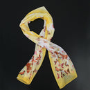 Women Wrap Soft Long Scarf Ladies Shawl Chiffon Scarves 160x50CM (Yellow (b