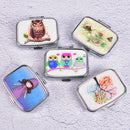 Square Metal Folding pill case Medicine Storage Organizer Pill Box Container LJ