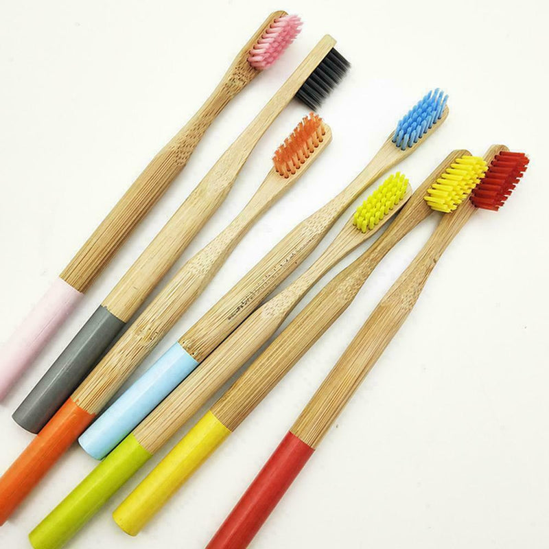 Eco-friendly Bamboo Toothbrush Oral Care Ecological Biodegradable Round han S6R2