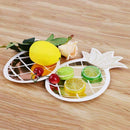 8pcs Disposable Tableware Party Paper Plates Pineapple Birthday Party Suppl C5Q1
