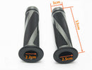 Motorcycle Aluminum Rubber Gel 7/8" Hand Grips Handlebar Titanium Handle Bar