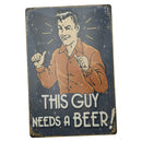 Metal Tin Sign Poster Plaque Bar Pub Club Cafe Home Plate Wall Art Decor