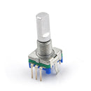 3Pcs/set 6mm D Shaft 18 Position 360 Degree Rotary Encoder w Push ButtonB Gw