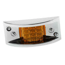 Plastic Amber LED Side Marker Fender Light for Truck Trailer Sealed Light Lens