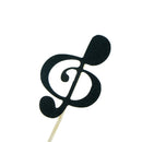 6pcs musical note cupcake toppers birthday cake topper music party decoration TO