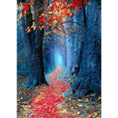 Full Round Drill Rhinestone Picture DIY Maple Leaves Path Diamond Painting