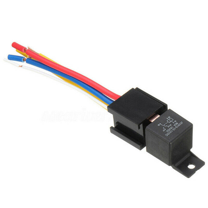 12V 80A 5Pin DC Spdt Car Relays + Socket Car Starter Auto Relay Universal Gn