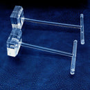 2Pack Acrylic Earring T Bar Stand Retail Display Holders for Show, Jewelry