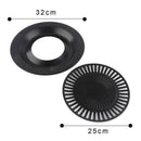 Barbecue Non-Stick Tray Cast Iron Removable BBQ Grill Pan HOT Portable A4N5