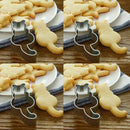 Cute Cat Shaped Aluminium Mold Sugarcraft Cake Cookie Mould Baking Pastry A6E1