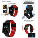 Electronic Sports Bluetooth Smart Watch Alarm Clock 180mAh Men Women Red