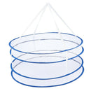 Drying Rack Folding Hanging Clothes Laundry Basket Dryer Net 2 layers I9D5