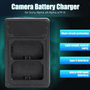 NP-FZ100 Battery Charger USB Dual Charger for Sony Alpha a9 Alpha a7R III
