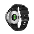 Replacement Silicone Strap for Garmin Fenix 6 6 Pro 5 5 Plus 22mm (Black) A